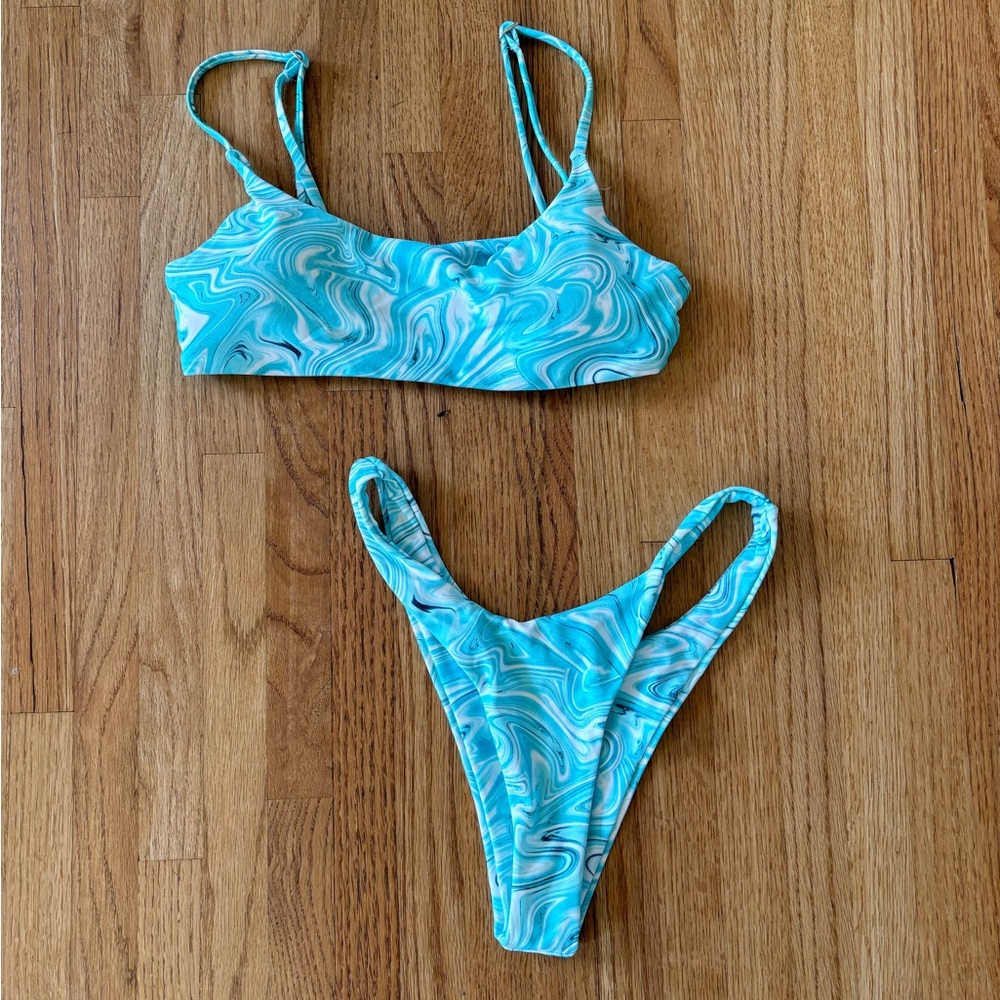 GREY BANDIT Blue Bikini Set